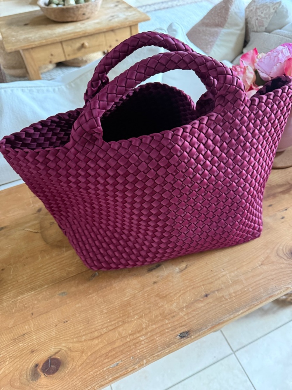 Naghedi St Barths Medium Woven Tote - Picture 2 of 5